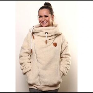 Ivory Bliss Sherpa Zip Hoodie